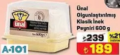 ÜNAL KLASİK İNEK BEYAZ PEYNİR 600 G